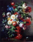 unknow artist Floral, beautiful classical still life of flowers.052 oil painting on canvas